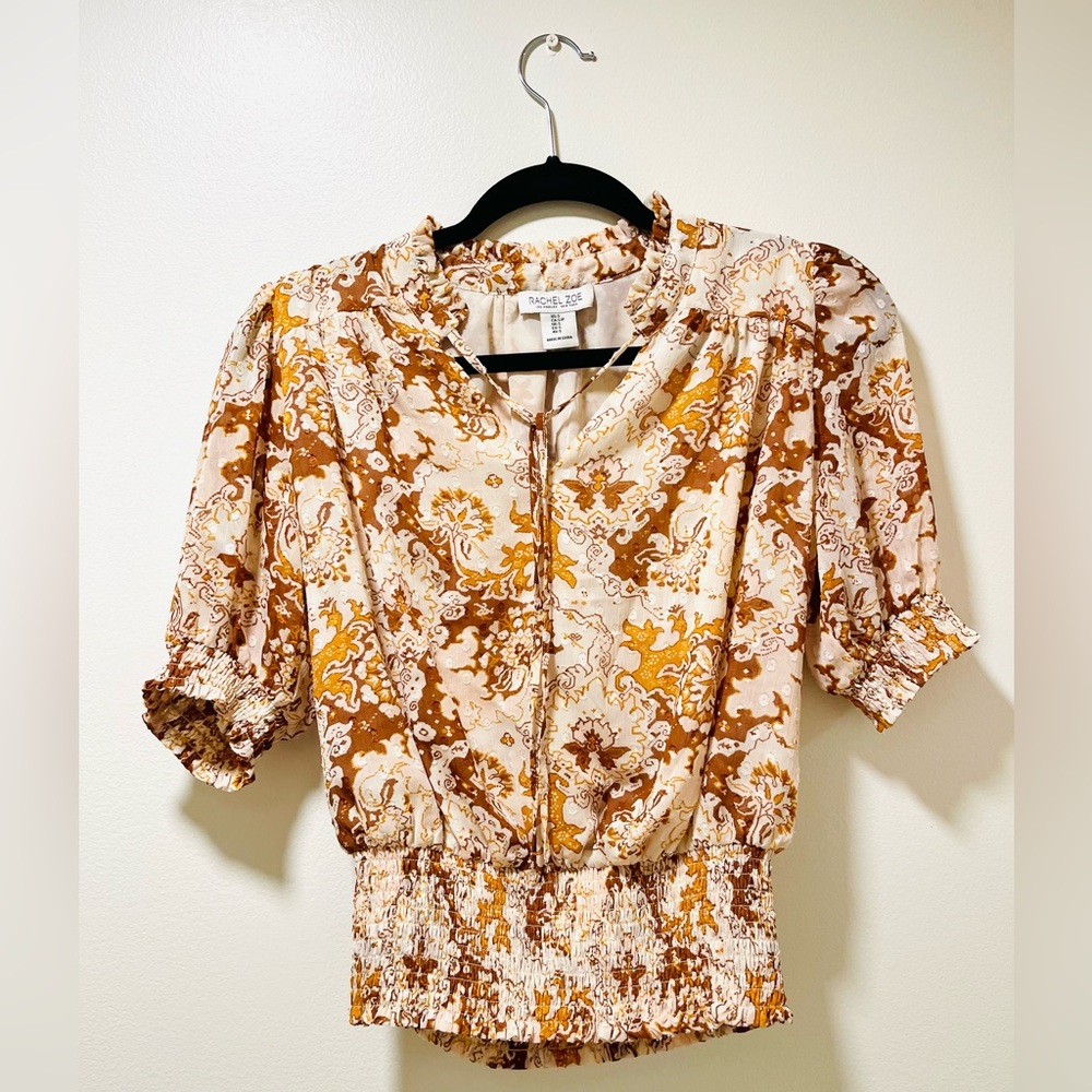 Rachel Zoe Floral Print Women's Top small